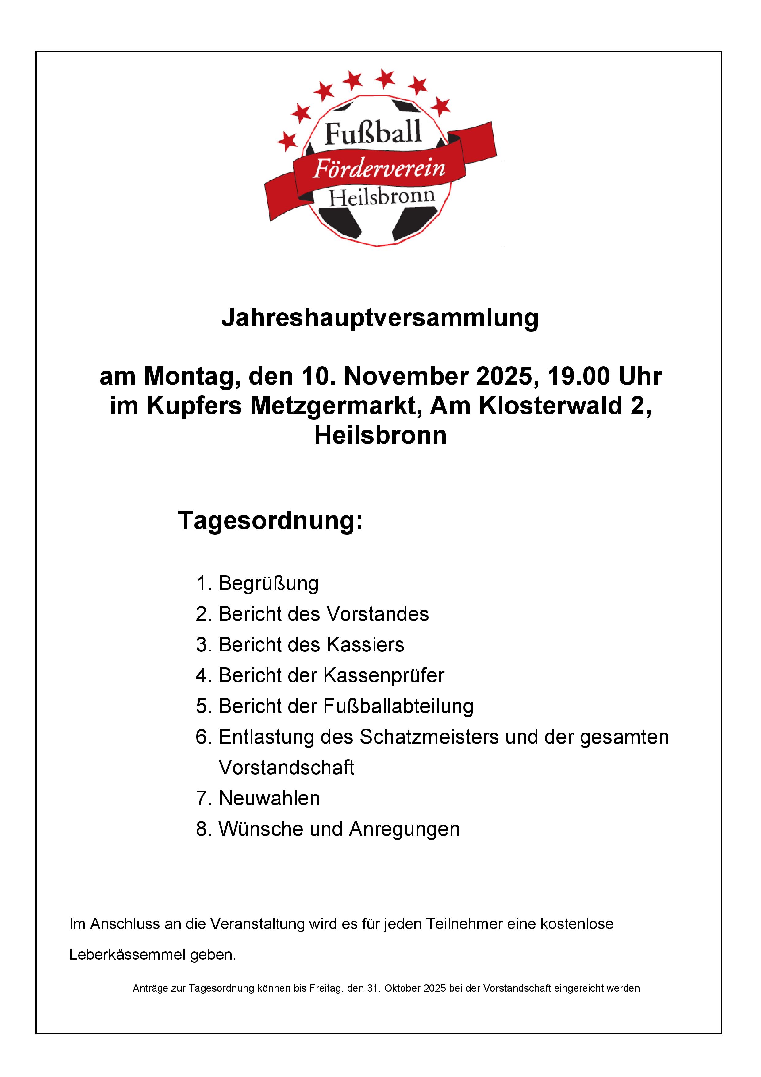 Tagesordnung